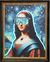 Kare - Framed Picture LED Art Lady 80x100cm