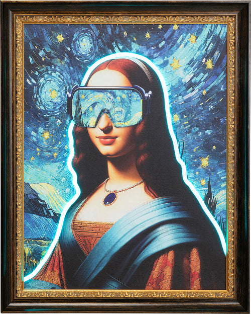 Kare - Framed Picture LED Art Lady 80x100cm