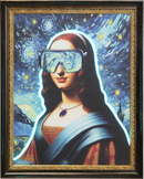 Kare - Framed Picture LED Art Lady 80x100cm