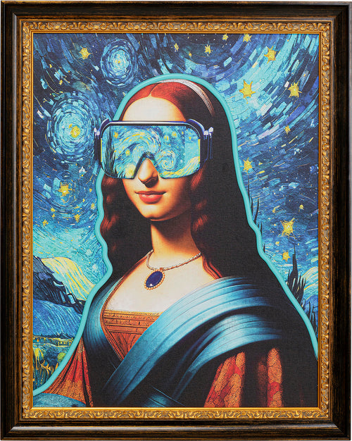 Kare - Framed Picture LED Art Lady 80x100cm