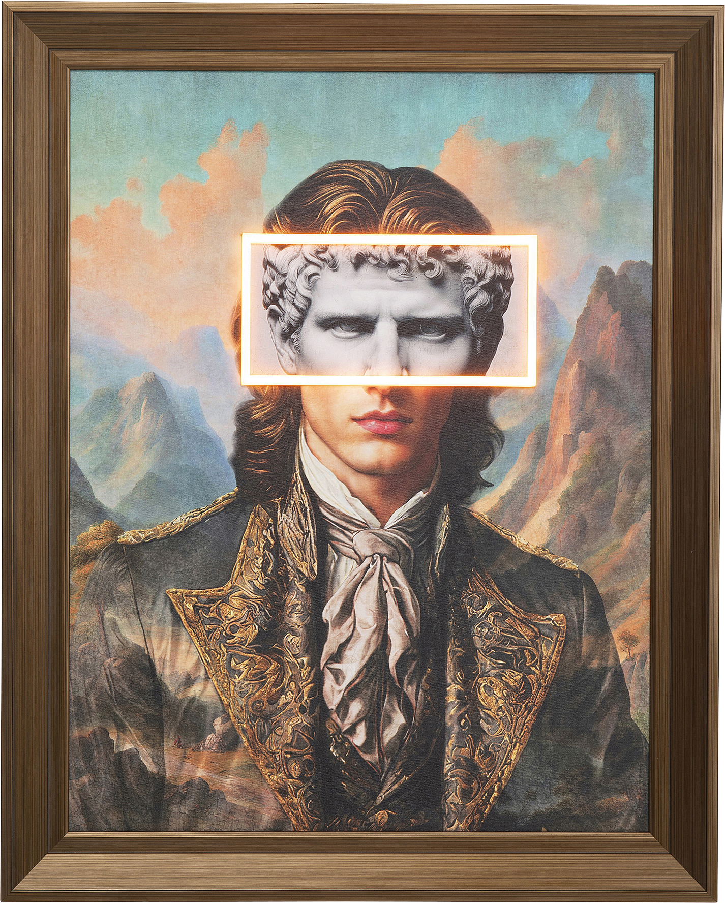 Kare - Framed Picture LED Art Gentleman 80x100cm