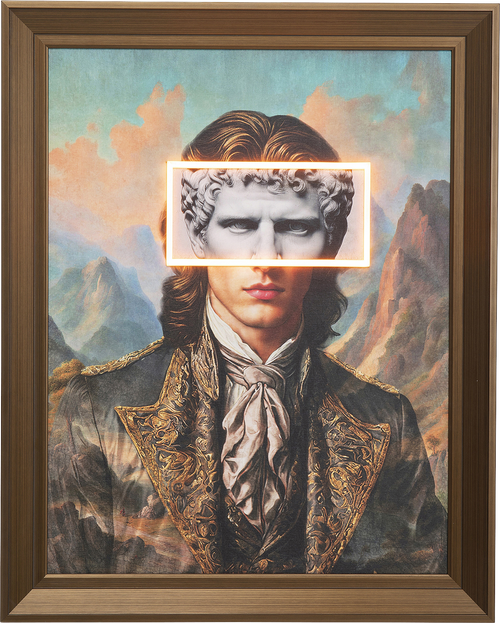 Kare - Framed Picture LED Art Gentleman 80x100cm