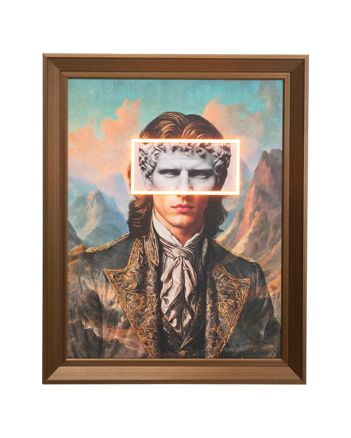 Kare - Framed Picture LED Art Gentleman 80x100cm