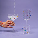 Kare - Wine Glass Party Dots 23cm