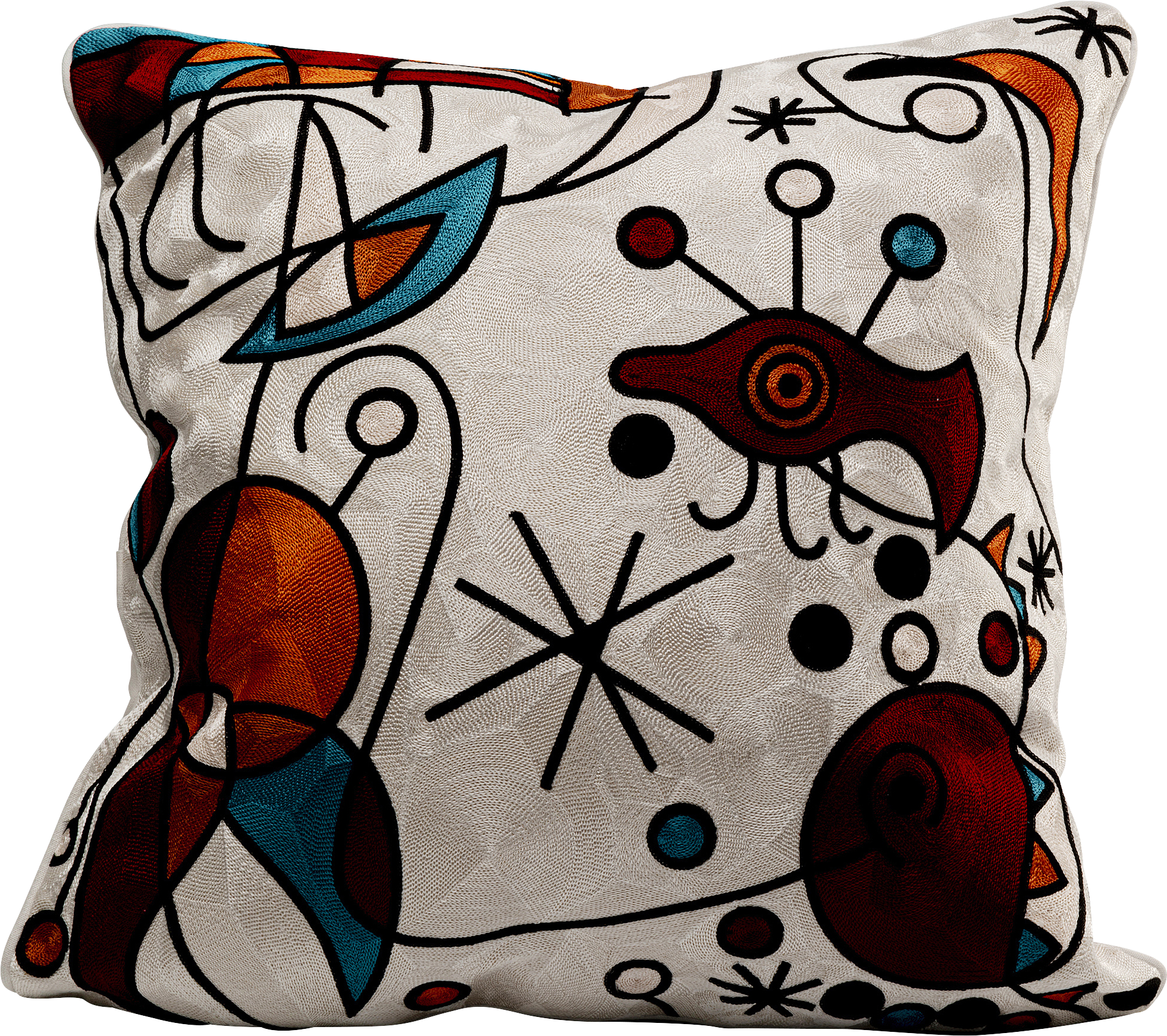 Kare - Cushion Art Line Sea World 50x50cm