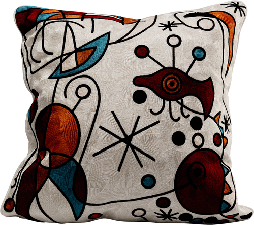 Kare - Cushion Art Line Sea World 50x50cm