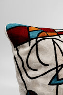 Kare - Cushion Art Line Sea World 50x50cm