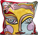 Kare - Cushion Art Line Face 50x50cm
