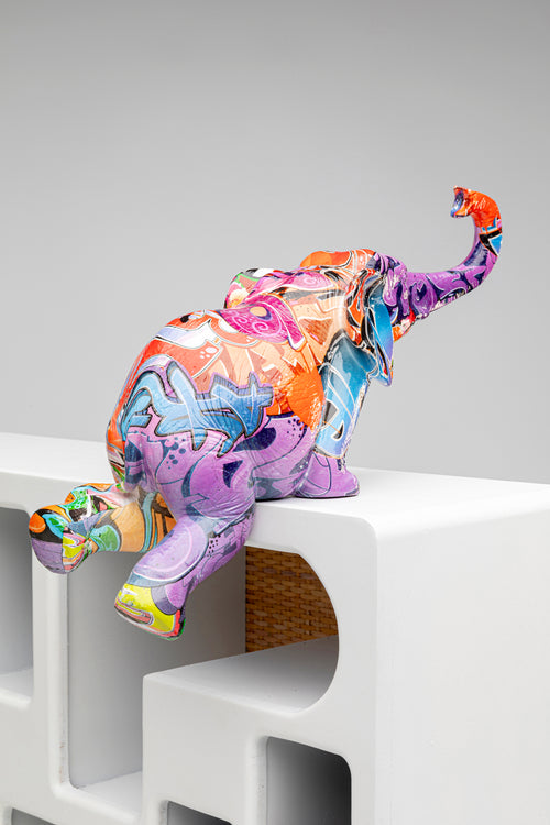 Kare - Deco Figurine Elefant Zirkus Graffit (2/Set)