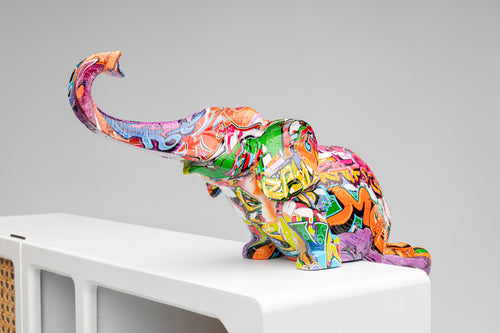 Kare - Deco Figurine Elefant Zirkus Graffit (2/Set)