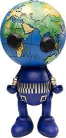 Kare - Deco Figurine Robot World 50cm