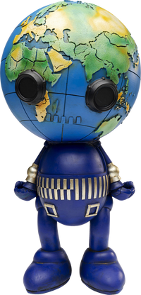Kare - Deco Figurine Robot World 50cm