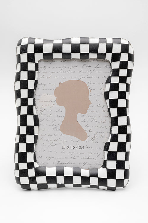 Kare - Picture Frame Checker Black 13x18cm
