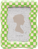 Kare - Picture Frame Checker Green 13x18cm