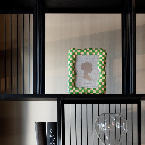 Kare - Picture Frame Checker Green 13x18cm