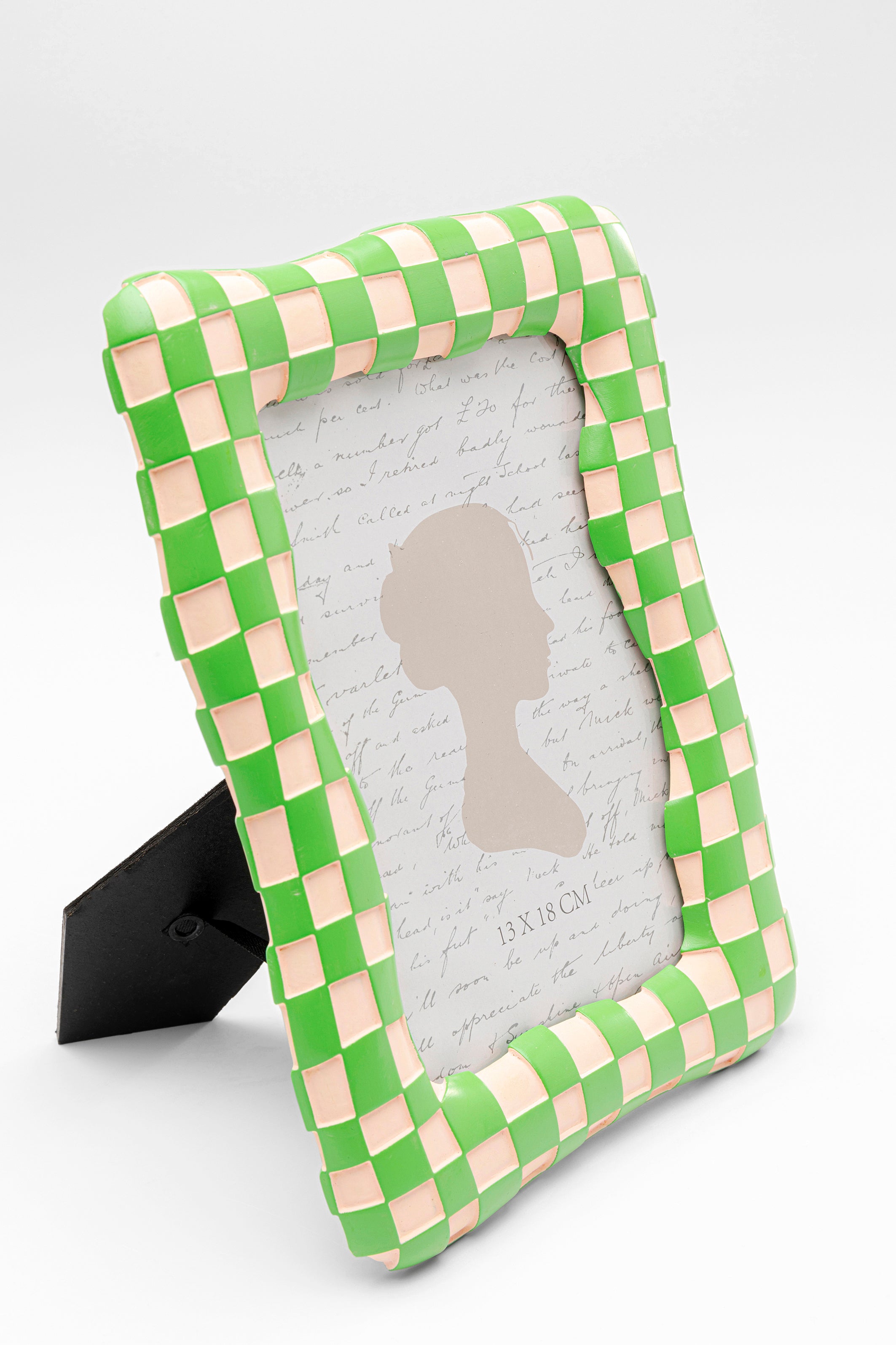 Kare - Picture Frame Checker Green 13x18cm