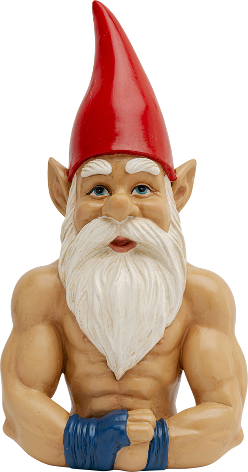 Kare - Deco Figurine Gnome Muscle 32cm