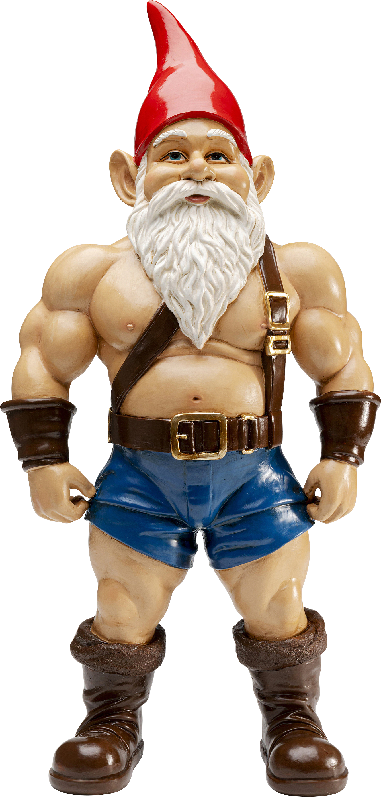 Kare - Deco Figurine Gnome Muscle 60cm