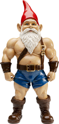 Kare - Deco Figurine Gnome Muscle 60cm