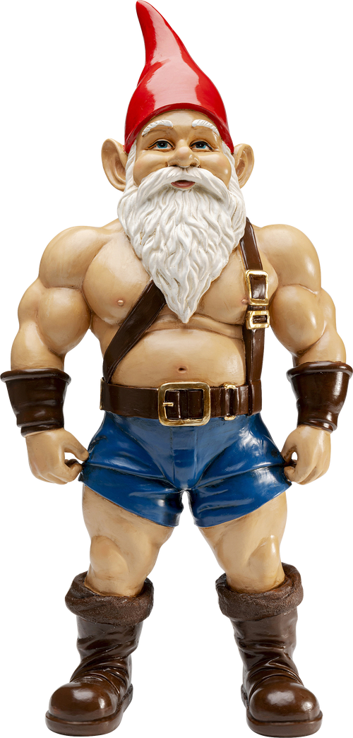 Kare - Deco Figurine Gnome Muscle 60cm