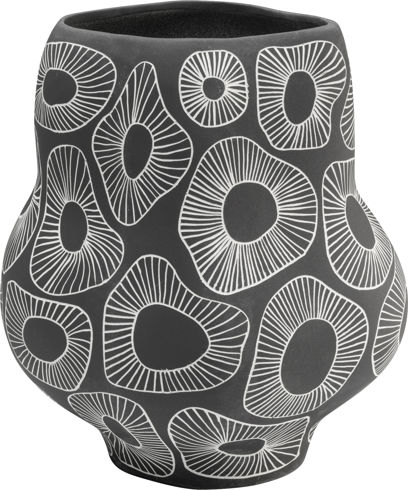 Kare - Vase Anemone Grey 33cm