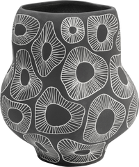 Kare - Vase Anemone Grey 33cm