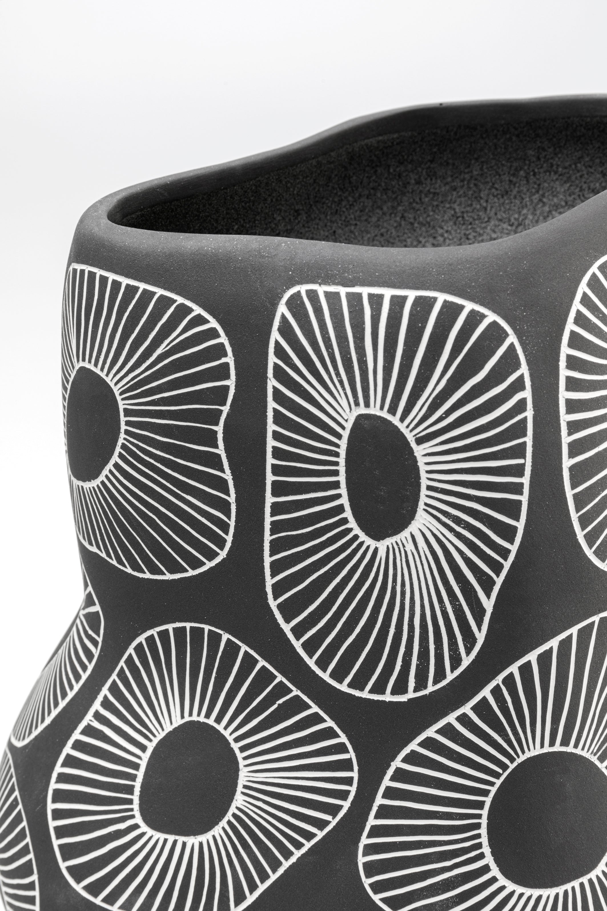 Kare - Vase Anemone Grey 33cm
