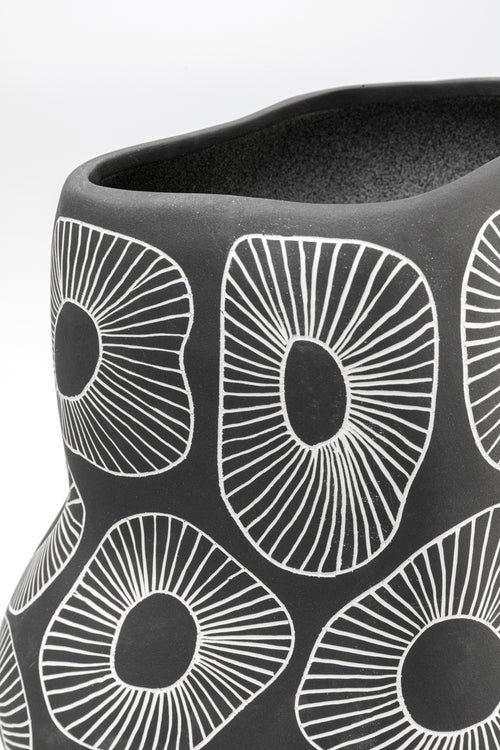 Kare - Vase Anemone Grey 33cm