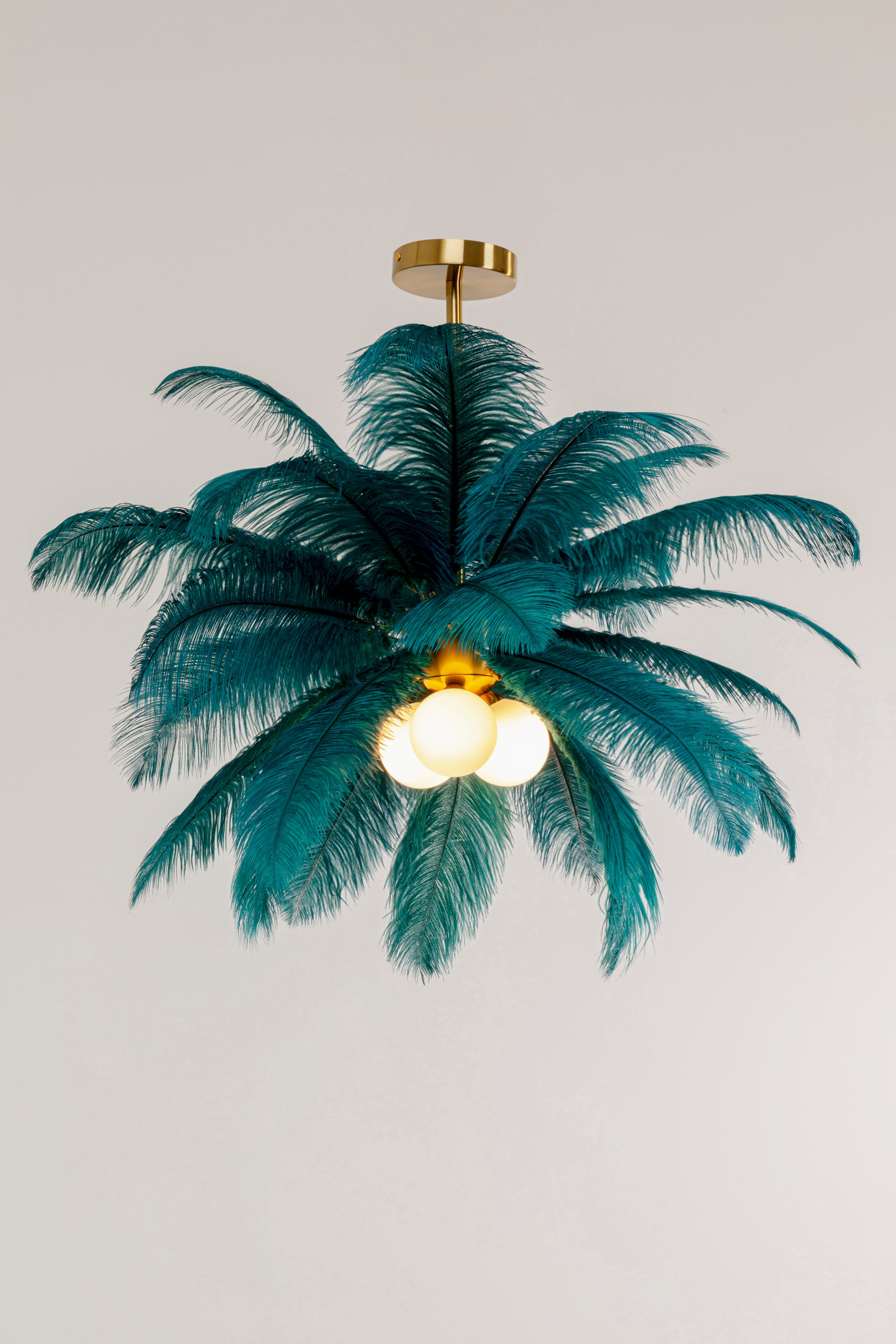 Kare - Pendant Lamp Feather Palm Green Ø87cm