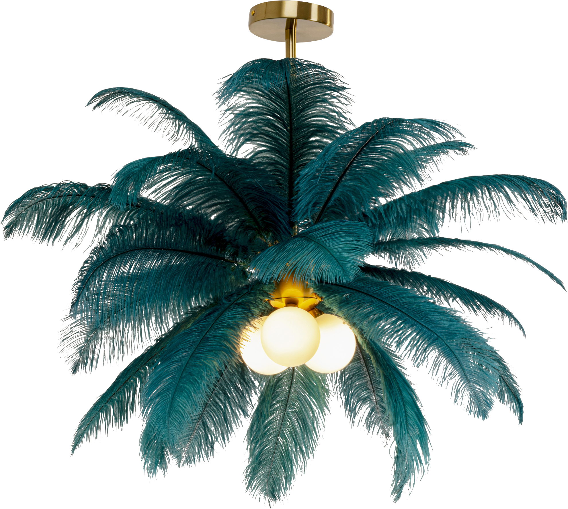 Kare - Pendant Lamp Feather Palm Green Ø87cm