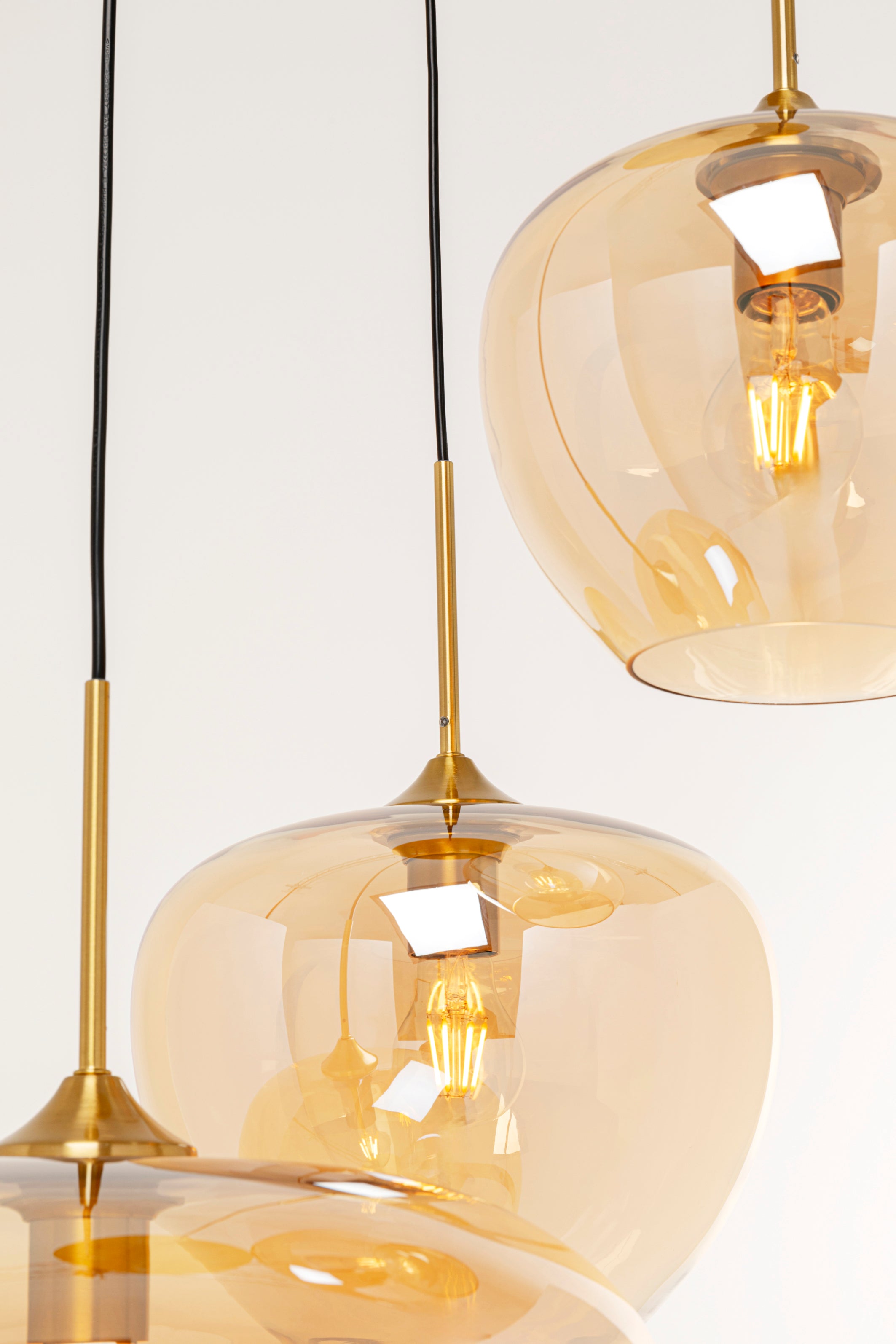 Kare - Pendant Lamp Sphere Amber Ø45cm
