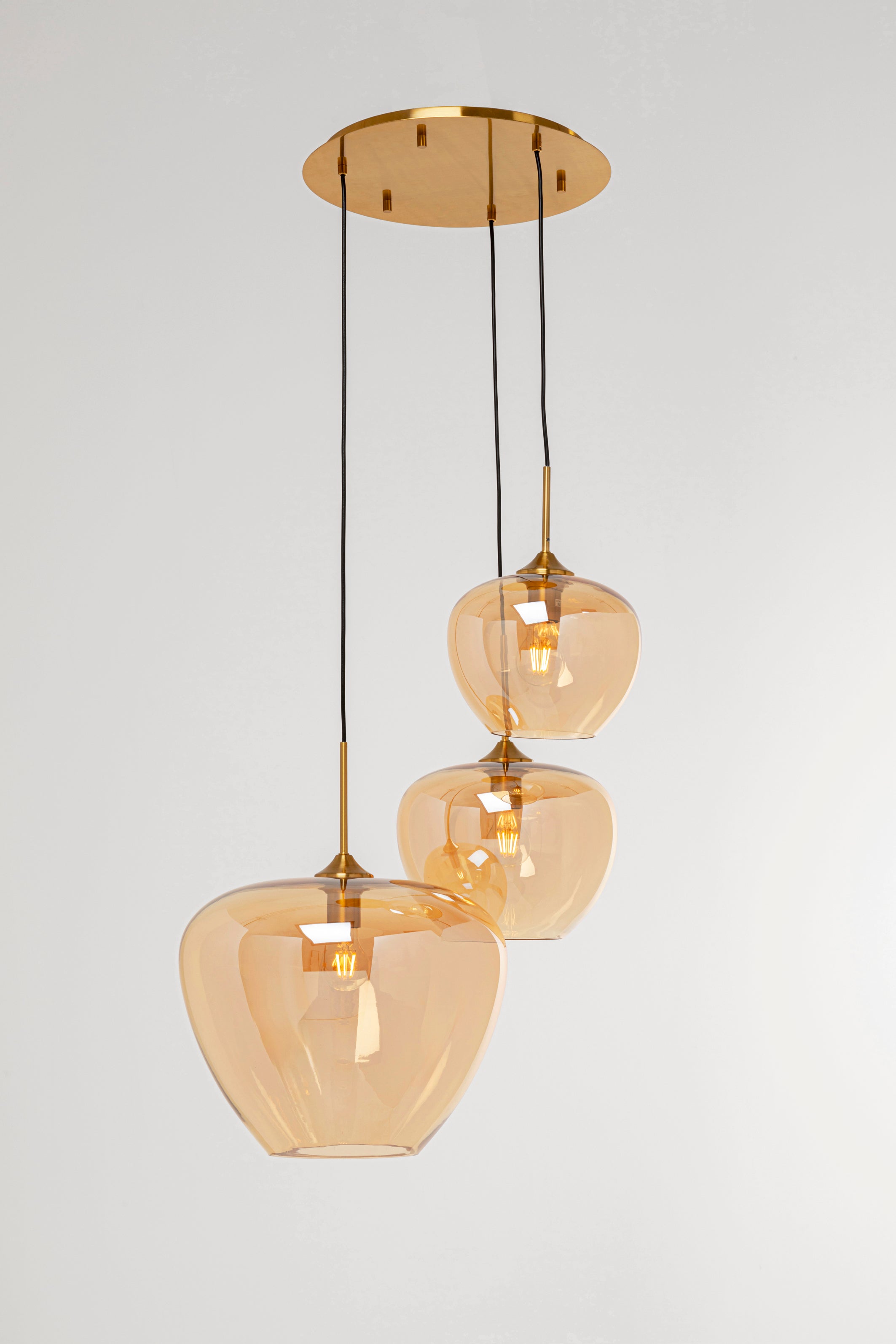 Kare - Pendant Lamp Sphere Amber Ø45cm