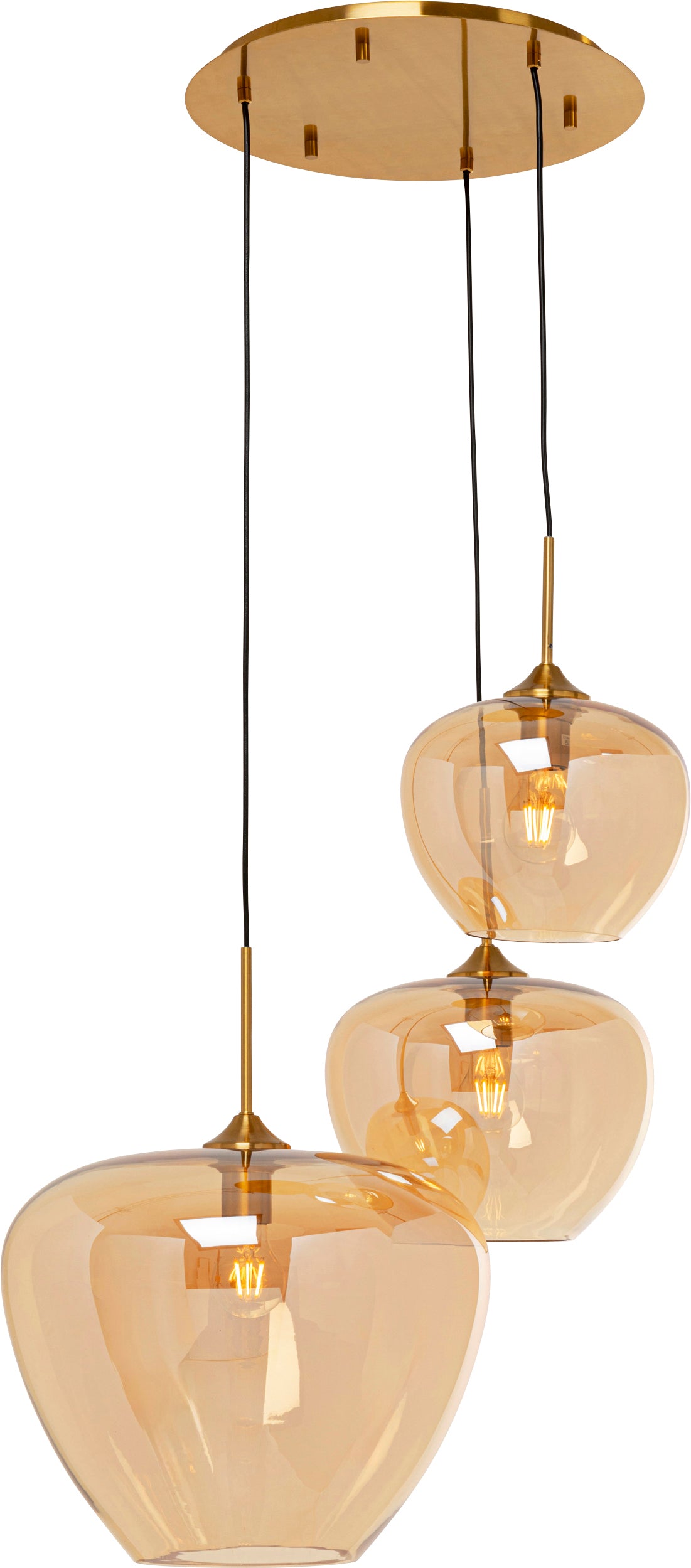 Kare - Pendant Lamp Sphere Amber Ø45cm