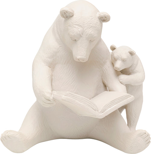 Kare - Deco Figurine Reading Bears Greige