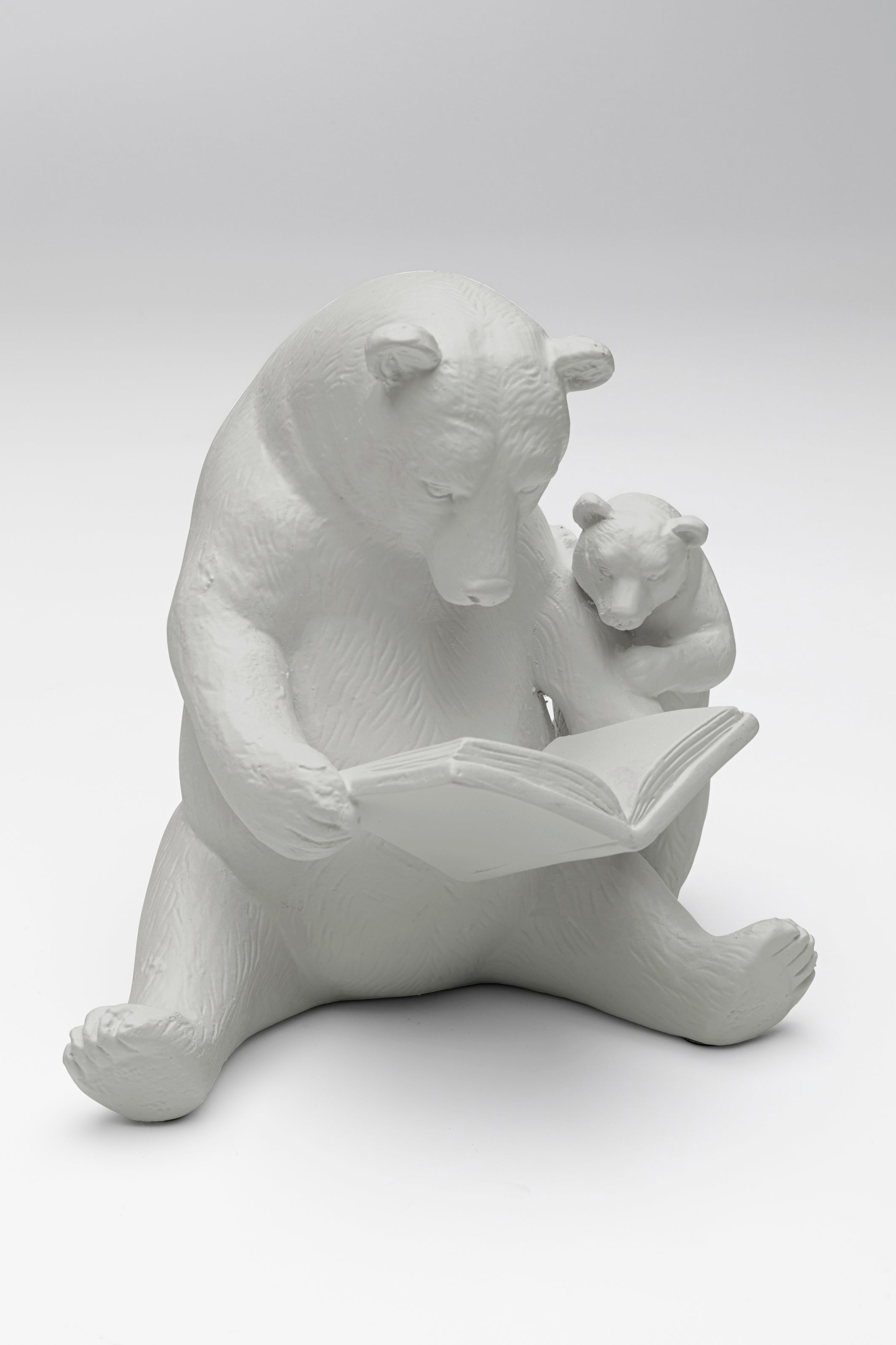 Kare - Deco Figurine Reading Bears Greige
