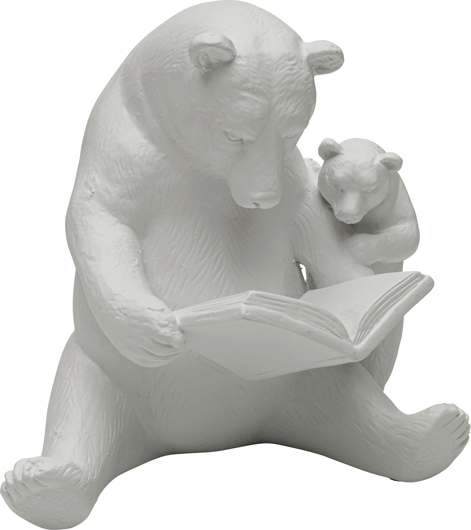 Kare - Deco Figurine Reading Bears Greige