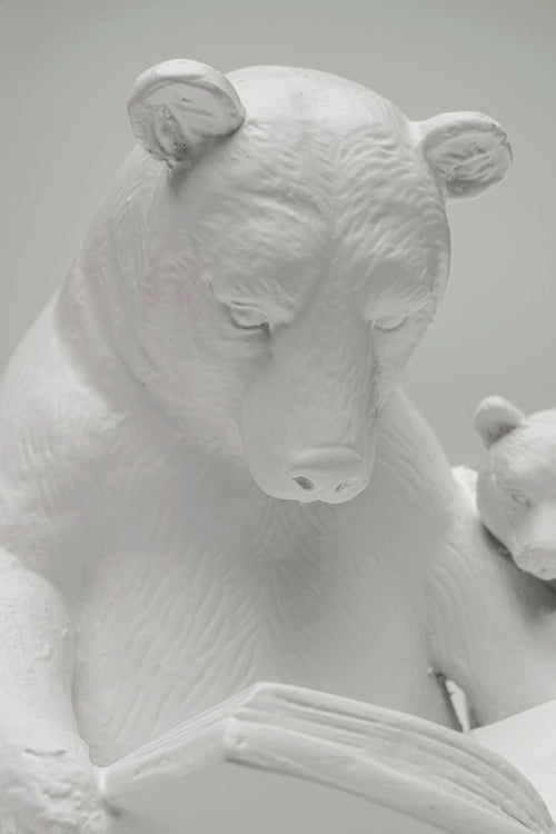 Kare - Deco Figurine Reading Bears Greige