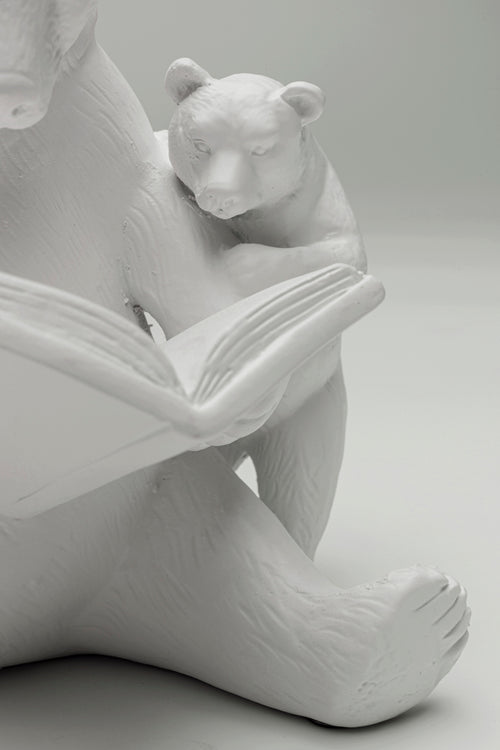 Kare - Deco Figurine Reading Bears Greige