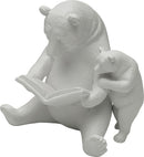 Kare - Deco Figurine Reading Bears Greige