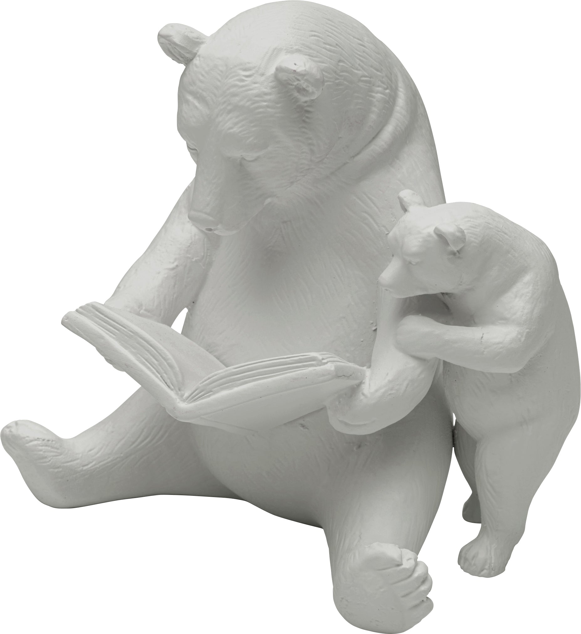 Kare - Deco Figurine Reading Bears Greige