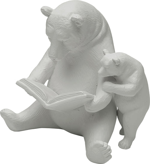 Kare - Deco Figurine Reading Bears Greige