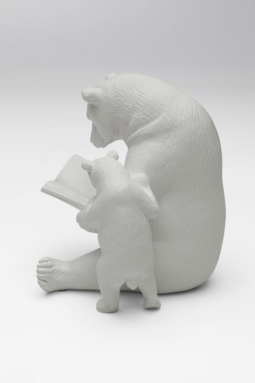 Kare - Deco Figurine Reading Bears Greige