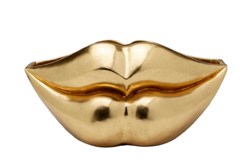 Kare - Vase Lips Gold 30cm