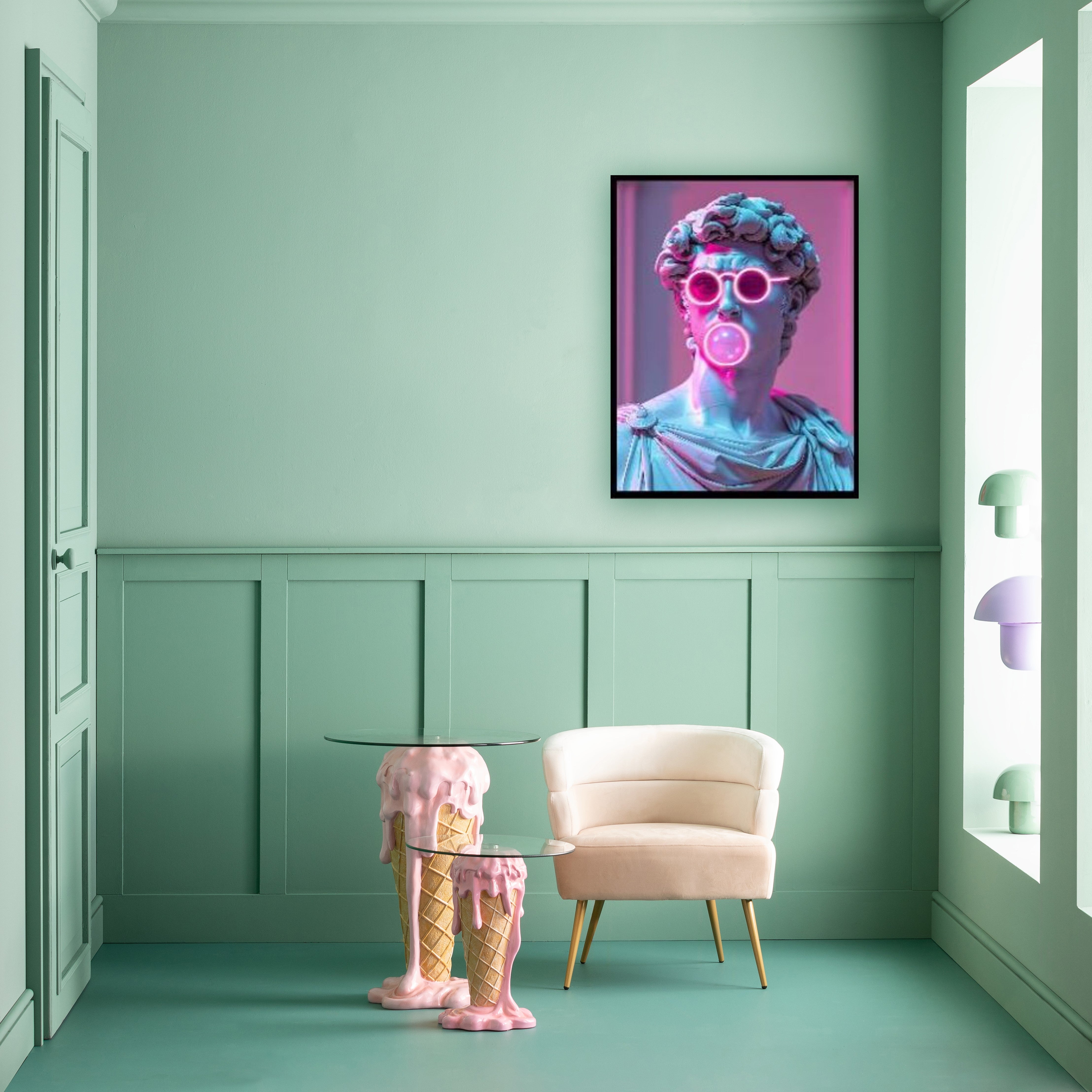 Kare - Picture Cheeky David LED 80x120cm