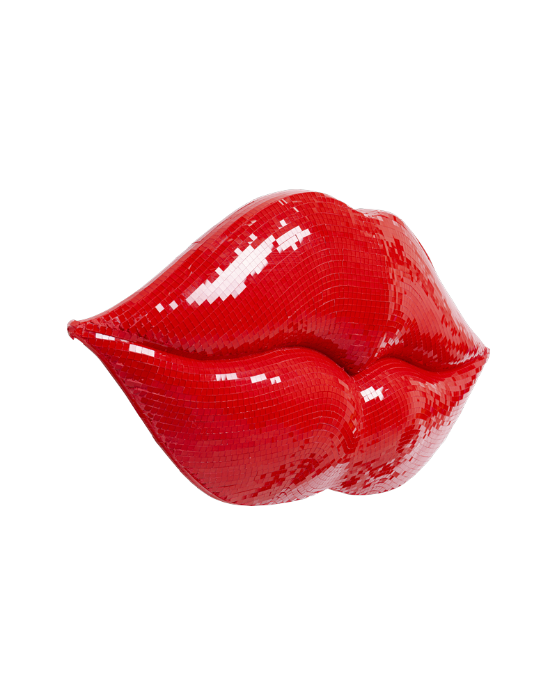 Kare - Deco Object Disco Lips 59cm