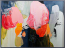 Kare - Framed Picture Abstract High Gloss Pink 160x120cm