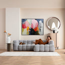 Kare - Framed Picture Abstract High Gloss Pink 160x120cm