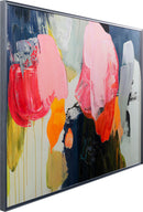 Kare - Framed Picture Abstract High Gloss Pink 160x120cm
