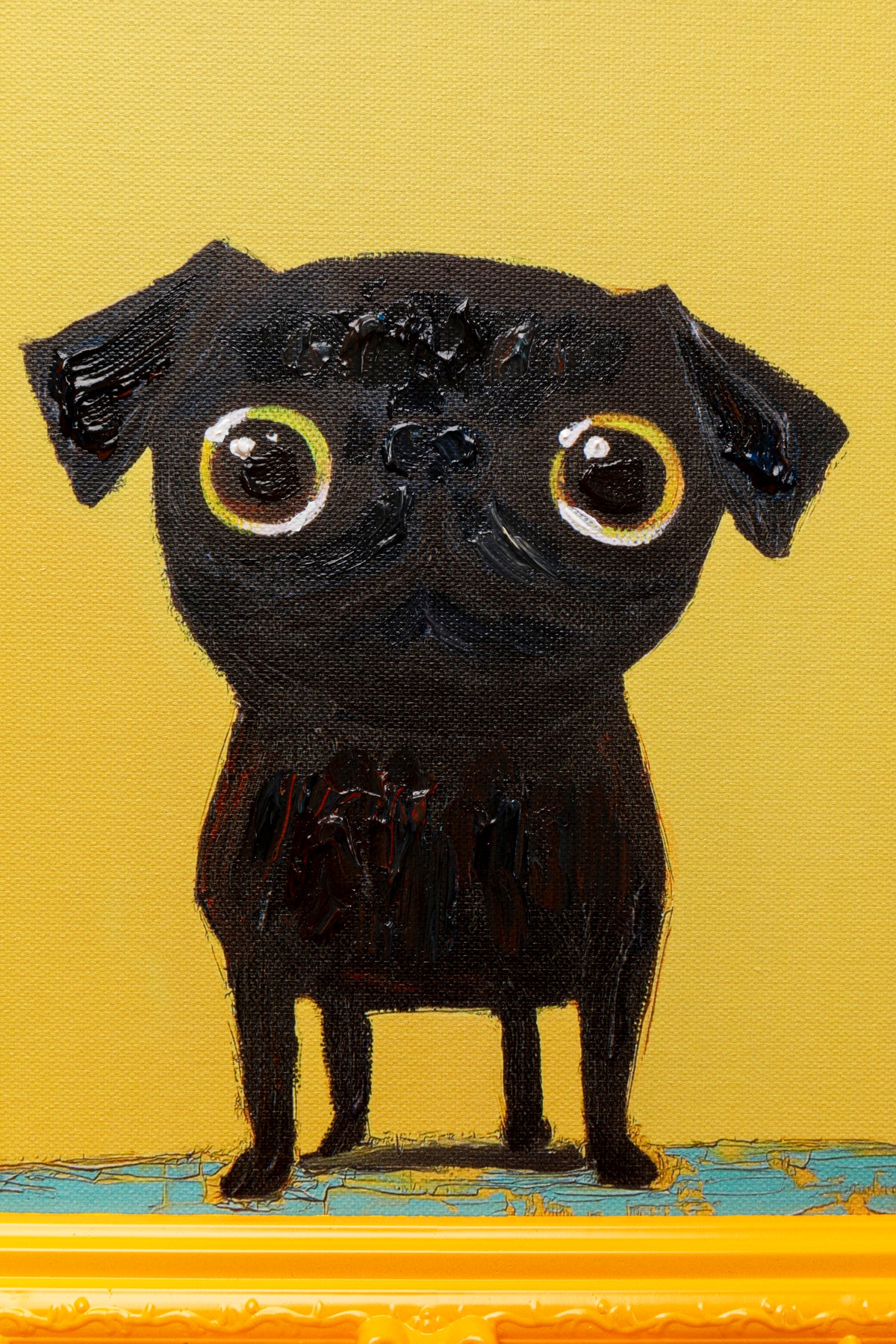Kare - Framed Picture Sweet Dog Eyes 30x35cm