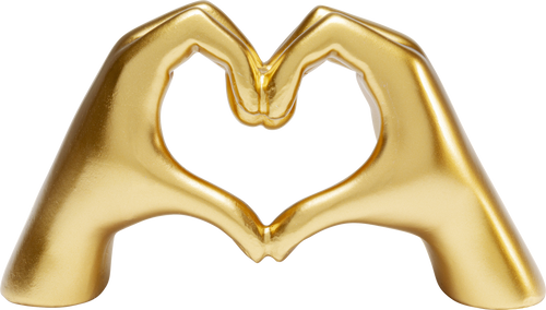 Kare - Deco Object Heart Hands 25cm
